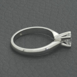 Platinum 0.35ct Princess Cut Diamond Solitaire ring