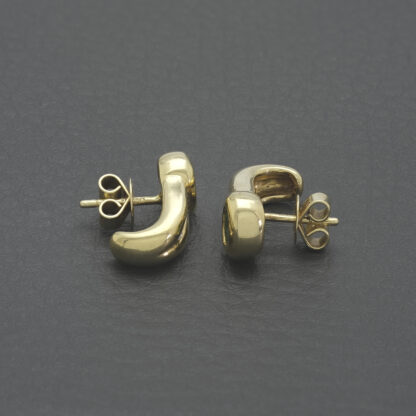 18ct Yellow Gold 0.09ct Diamond & 0.40ct Emerald Stud Earrings - Image 3