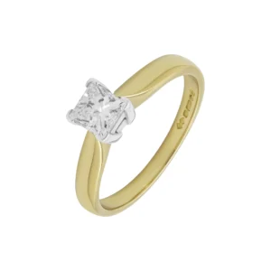 18ct Yellow Gold 0.35ct Diamond Solitaire Ring