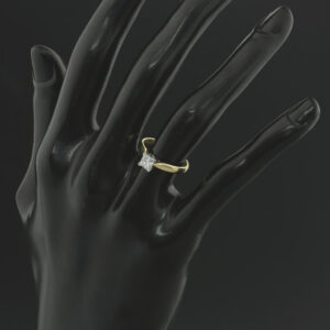 18ct Yellow Gold 0.35ct Diamond Solitaire Ring