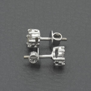 18ct White Gold 0.50ct Diamond Cluster Earrings