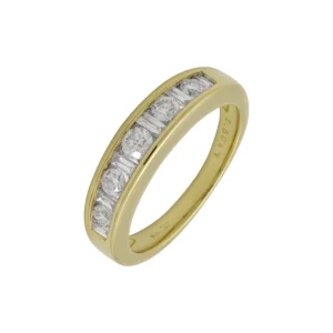 18ct Yellow Gold 0.50ct Diamond Channel Eternity Ring