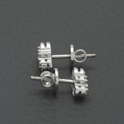18ct White Gold 0.20ct Diamond Stud Earrings - Image 4