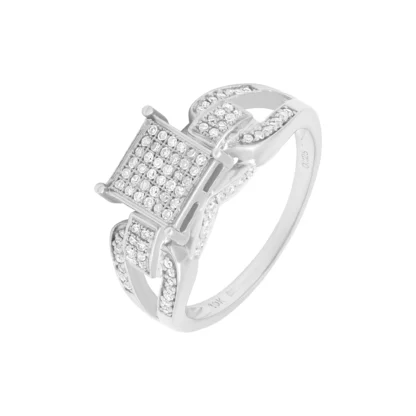 10ct White Gold 0.25ct Diamond Ring