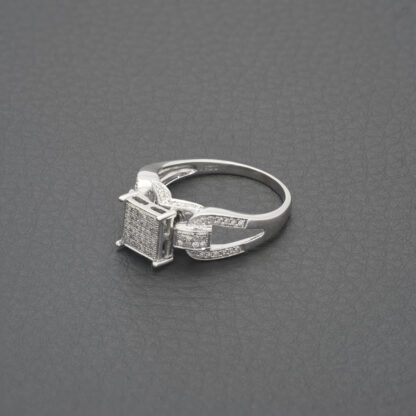 10ct White Gold 0.25ct Diamond Ring - Image 2
