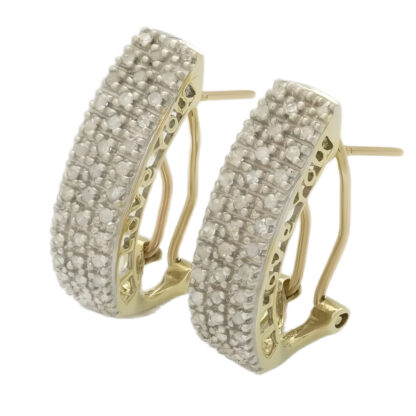 9ct Yellow Gold 0.38ct Diamond Dropper Earrings