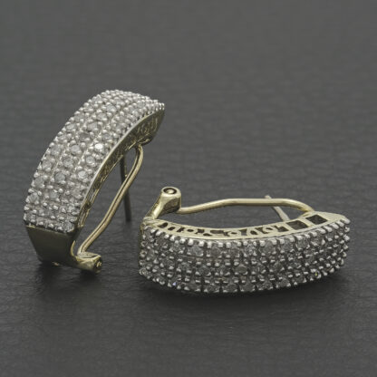 9ct Yellow Gold 0.38ct Diamond Dropper Earrings - Image 3