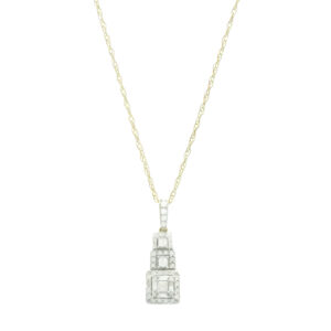 9ct Yellow Gold 0.50ct Diamond Necklace 18&#8243;