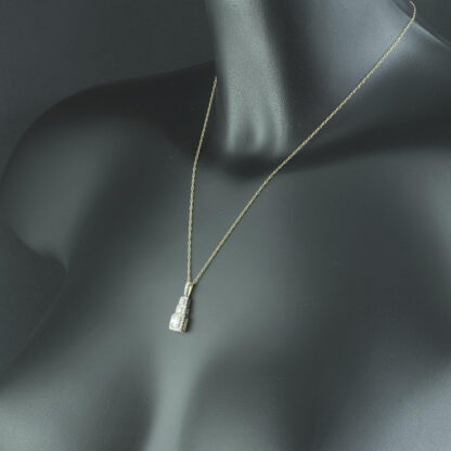 9ct Yellow Gold 0.50ct Diamond Necklace 18" - Image 4