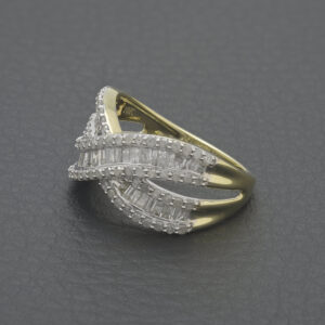 9ct Yellow Gold 1.00ct Diamond Dress Ring
