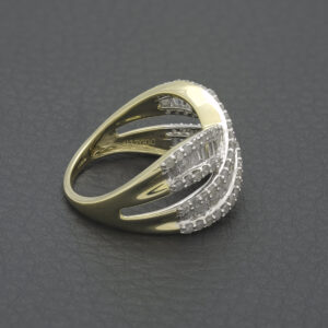 9ct Yellow Gold 1.00ct Diamond Dress Ring