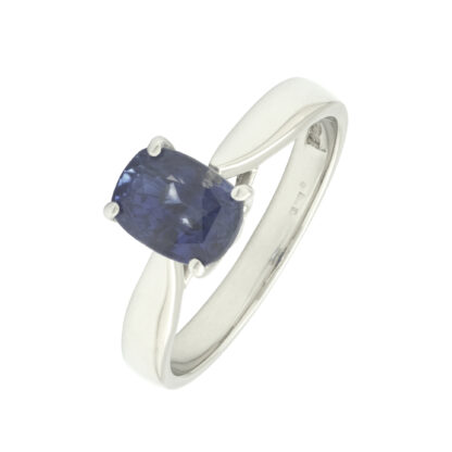 Platinum 1.50ct Sapphire Solitaire Ring