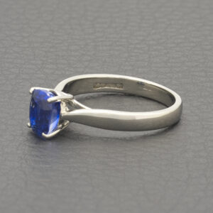Platinum 1.50ct Sapphire Solitaire Ring