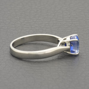 Platinum 1.50ct Sapphire Solitaire Ring
