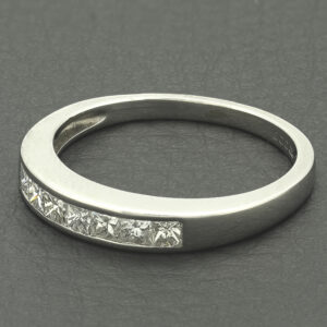 18ct White Gold 0.70ct Princess Cut Diamond Eternity Ring