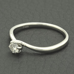 Platinum 0.24ct Diamond Solitaire Ring