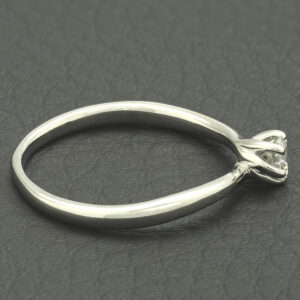 Platinum 0.24ct Diamond Solitaire Ring