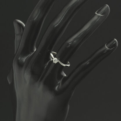 Platinum 0.24ct Diamond Solitaire Ring - Image 4