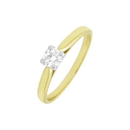 18ct Yellow Gold 0.40ct Diamond Solitaire ring