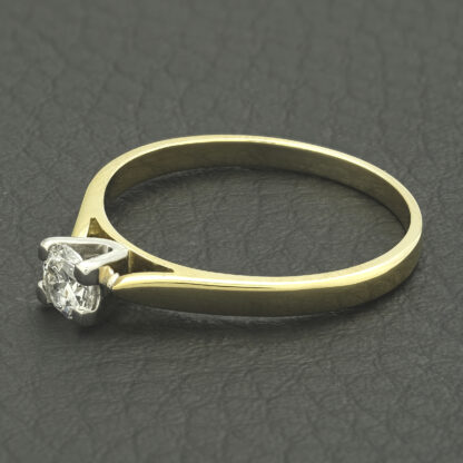 18ct Yellow Gold 0.40ct Diamond Solitaire ring - Image 3