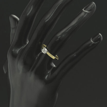 18ct Yellow Gold 0.40ct Diamond Solitaire ring - Image 4