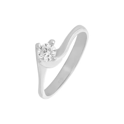 18ct White Gold 0.25ct Diamond Solitaire Ring