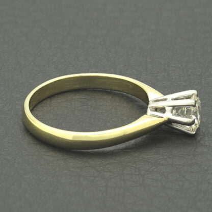 18ct Yellow Gold 0.53ct Diamond Solitaire Ring - Image 4