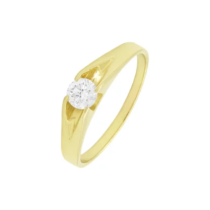 18ct Yellow Gold 0.42ct Diamond Solitaire Ring
