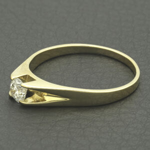18ct Yellow Gold 0.42ct Diamond Solitaire Ring