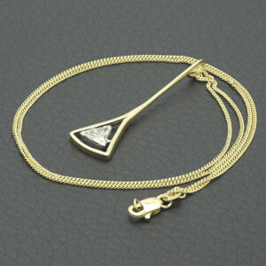 18ct Yellow Gold 0.40ct Diamond Necklace 18&#8243;