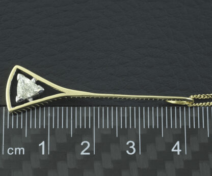18ct Yellow Gold 0.40ct Diamond Necklace 18" - Image 3