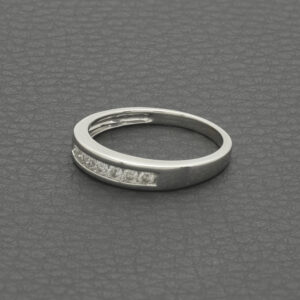 9ct White Gold 0.25ct Diamond Channel Eternity Ring