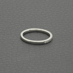 Platinum 0.12ct Diamond Half Eternity Ring
