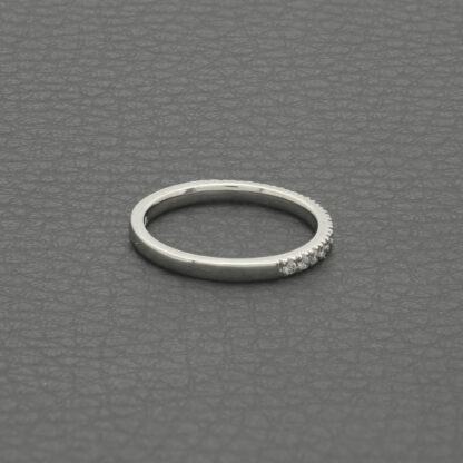 Platinum 0.12ct Diamond Half Eternity Ring - Image 2