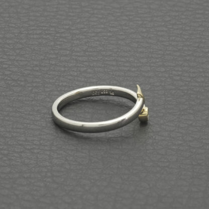 Platinum And 18ct Yellow Gold Arrow 0.02ct Diamond Ring - Image 2
