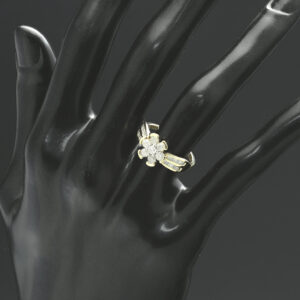 10ct Yellow Gold 0.58ct Diamond Daisy Cluster Ring