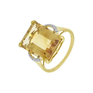 10ct Yellow Gold Citrine Ring