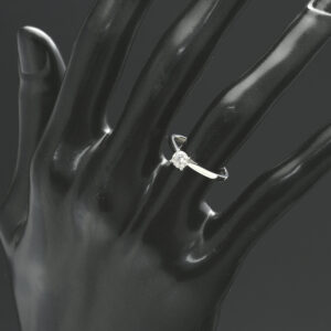 9ct White Gold 0.33ct Diamond Solitaire Ring