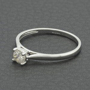9ct White Gold 0.33ct Diamond Single Stone Ring
