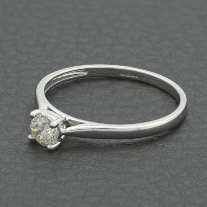 9ct White Gold 0.33ct Diamond Single Stone Ring - Image 2