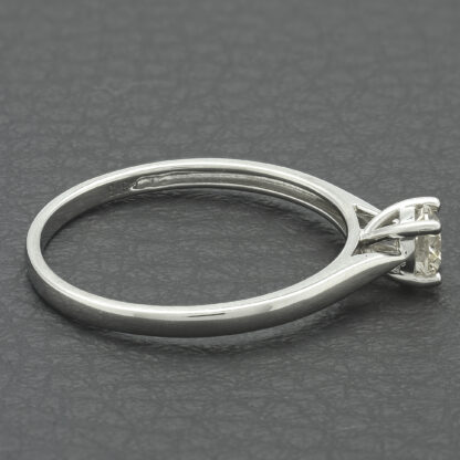 9ct White Gold 0.33ct Diamond Single Stone Ring - Image 3
