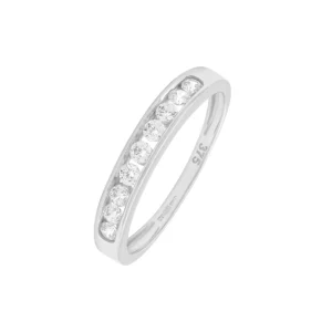 9ct White Gold 0.27ct Diamond Channel Eternity Ring