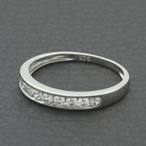 9ct White Gold 0.27ct Diamond Channel Eternity Ring