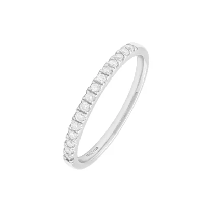 9ct White Gold 0.15ct Diamond Eternity Ring