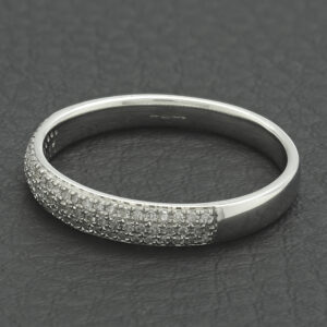 9ct White Gold 0.20ct Diamond Band