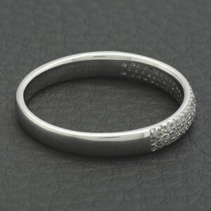 9ct White Gold 0.20ct Diamond Band
