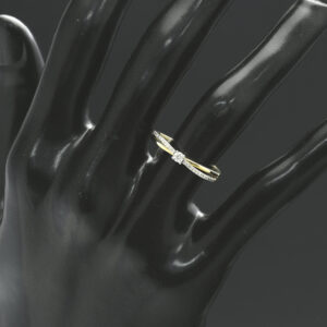 9ct Yellow Gold 0.10ct Diamond Cluster Ring