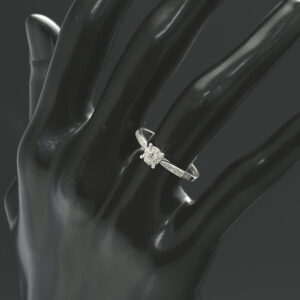 9ct White Gold 0.15ct Diamond Cluster Ring