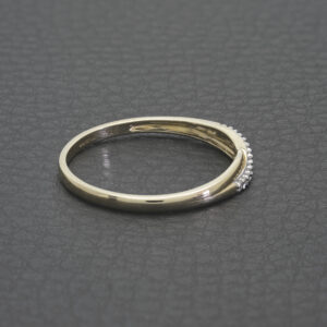 9ct Yellow Gold Diamond Twist Band