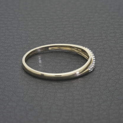 9ct Yellow Gold Diamond Twist Band - Image 3